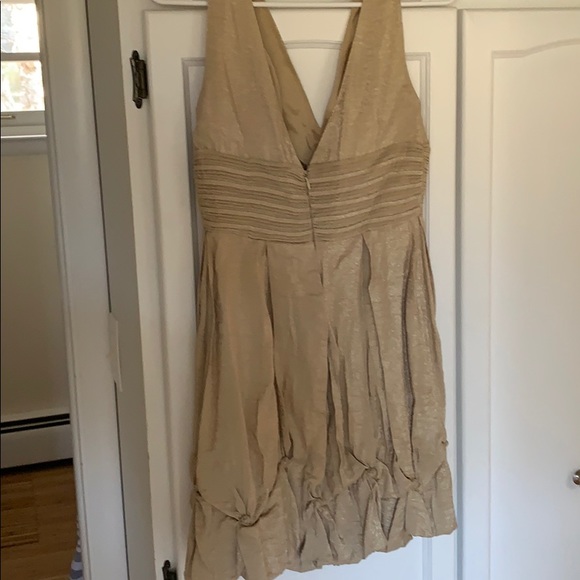 BCBGMaxazria Gold Formal Dress - Picture 3 of 4